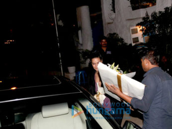 Neha Dhupia snapped at a florist in Bandra