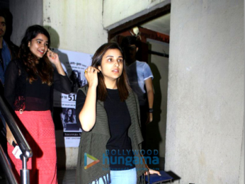 Parineeti Chopra & Katrina Kaif snapped post movie screening at PVR Juhu