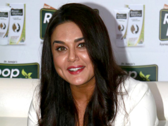 Preity Zinta snapped at an ad shoot