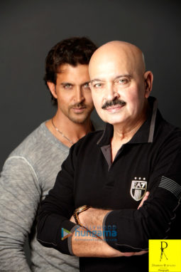 Celebrity Photos of Hrithik Roshan & Rakesh Roshan
