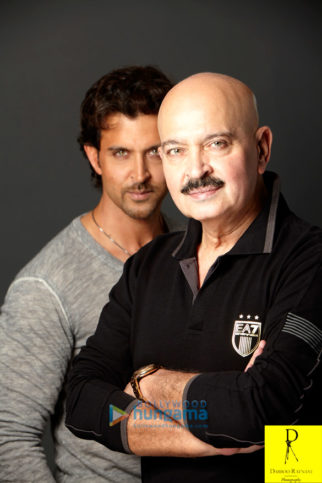 Celebrity Photos of Hrithik Roshan & Rakesh Roshan
