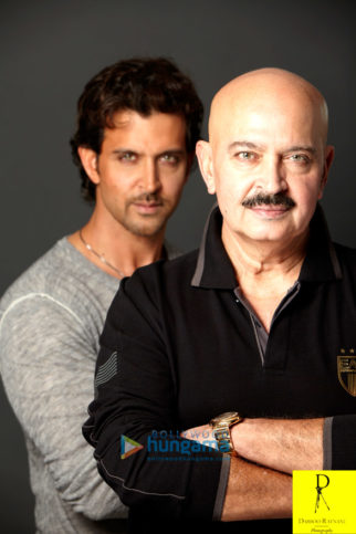Celebrity Photos of Hrithik Roshan & Rakesh Roshan