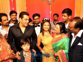 Salman Khan and family snapped at his driver Deepak Singh's son’s wedding