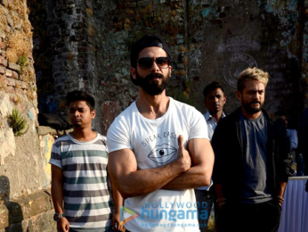Shahid Kapoor and Ishaan Khatter snapped on the sets of Majid Majidi movie