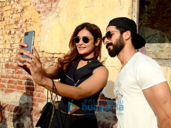 Shahid Kapoor and Ishaan Khatter snapped on the sets of Majid Majidi movie
