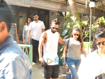 Shahid Kapoor and Mira Rajput snapped post lunch at a restaurant in Bandra