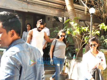 Shahid Kapoor and Mira Rajput snapped post lunch at a restaurant in Bandra