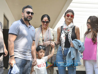 Shilpa Shetty & family snapped post lunch at Hakkasan