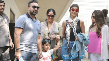 Shilpa Shetty & family snapped post lunch at Hakkasan