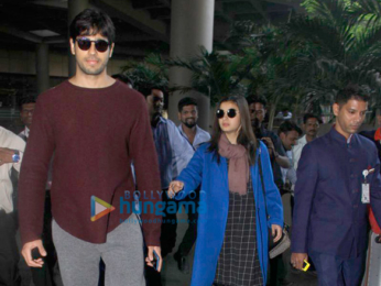 Sidharth Malhotra and Alia Bhatt return from Amsterdam