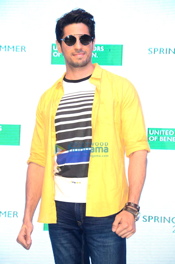 sidharth malhotra graces the new design launch by united colours of benetton 3