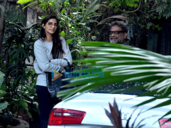 Sonam Kapoor snapped with R Balki in Bandra