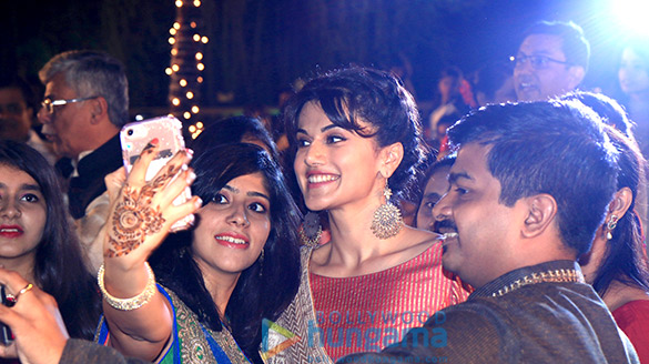 taapsee pannu promotes music of running shaadi com at a real sangeet ceremony 3