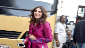 Vaani Kapoor snapped during a magazine shoot at Mehboob Studio