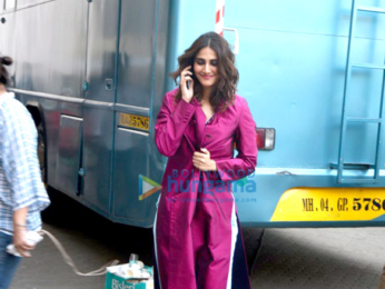 Vaani Kapoor snapped during a magazine shoot at Mehboob Studio