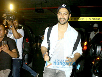 Varun Dhawan, Farah Khan & Vidhu Vinod Chopra arrive in Mumbai