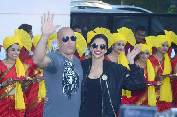 Check out: Vin Diesel and Deepika Padukone arrive in Mumbai to promote xXx: The Return of Xander Cage Check out: Vin Diesel and Deepika Padukone arrive in Mumbai to promote xXx: The Return of Xander Cage