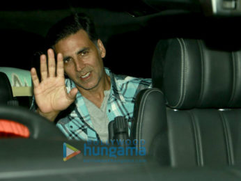Akshay Kumar, Hrithik Roshan, Sussanne Khan & Twinkle Khanna snapped post a movie screening at Sunny Super Sound
