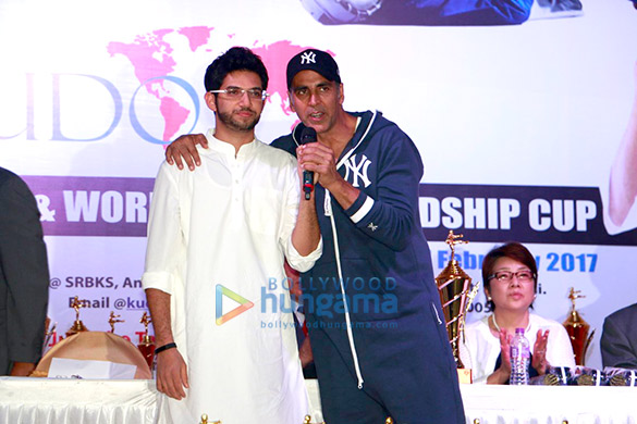 Akshay Kumar at ‘2nd Kudo World Cup’s flag off ceremony Akshay Kumar at ‘2nd Kudo World Cup’s flag off ceremony