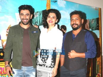Amit Sadh & Taapsee Pannu at the song launch 'Mannerless Majnu' from 'Running Shaadi.com'