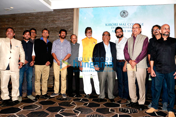 amitabh bachchan honoured at kirori mal college alumni meet 2
