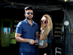 Anusha Dandekar & Karan Kundra snapped at Bombay Salad