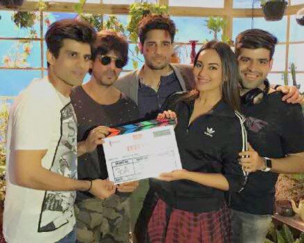 shah rukh khan attends the mahurat of sonakshi sinha and sidharth malhotra starrer ittefaq 1