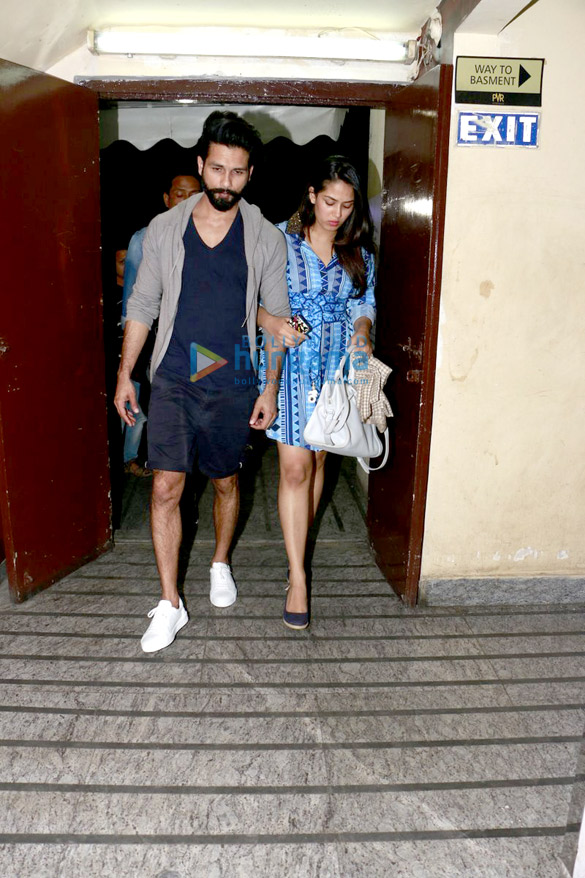 Shahid Kapoor & Mira Rajput snapped at PVR Juhu Shahid Kapoor & Mira Rajput snapped at PVR Juhu