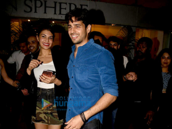 Sidharth Malhotra and Jacqueline Fernandez snapped at the wrap up bash of 'Reloaded'