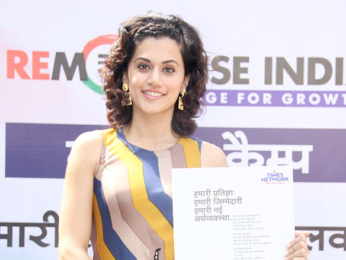 Taapsee Pannu endorses a cashless economy by supporting the ‘Remonetise India’ campaign