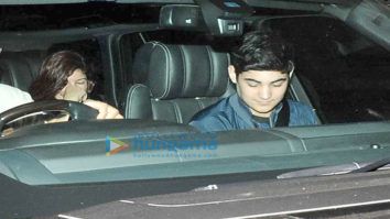 Twinkle Khanna and Aarav Kumar snapped post a movie screening at PVR Juhu