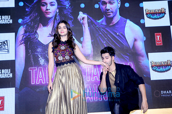 varun dhawan and alia bhatt at the song launch of tamma tamma 7