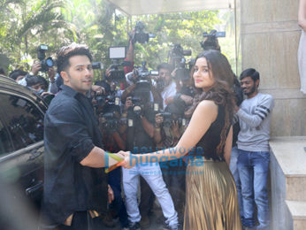 Varun Dhawan and Alia Bhatt at the song launch of 'Tamma tamma'