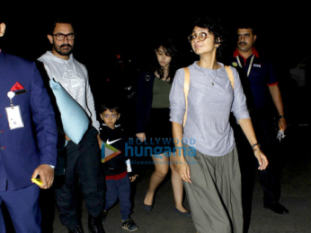 Aamir Khan departs with his family for holidays