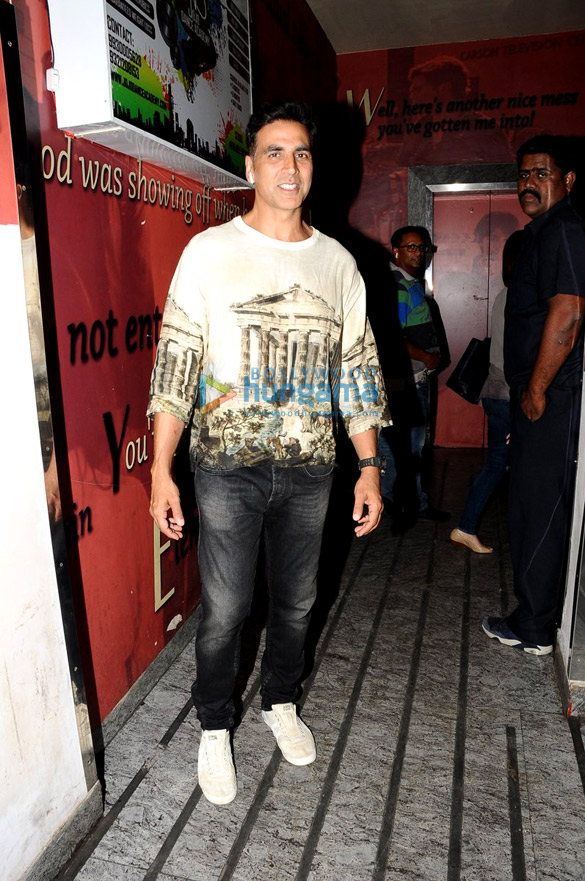 Akshay Kumar, Twinkle Khanna & Aarav snapped at PVR, Juhu Akshay Kumar, Twinkle Khanna & Aarav snapped at PVR, Juhu