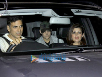 Akshay Kumar, Twinkle Khanna & Aarav snapped at PVR, Juhu