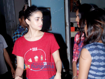 Alia Bhatt snapped post an ad shoot at Mehboob Studio