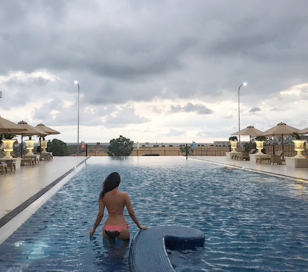 amyra dastur goes swimming in hot bikinis in sri lanka 2