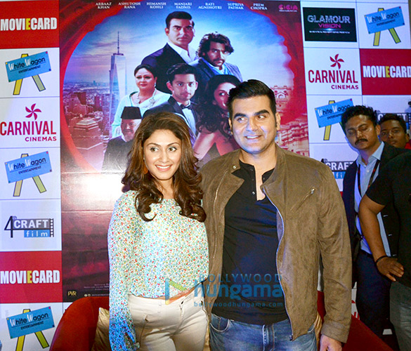 arbaaz khan manjari fadnis promote jeena isi ka naam hai at carnival cinemas rave moti mall in kanpur 2