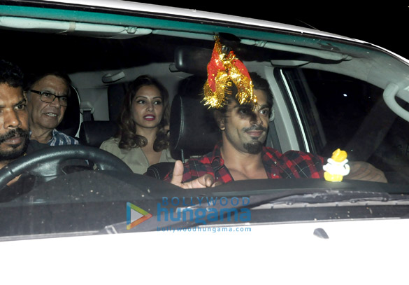 bipasha basu karan singh grover snapped post a movie screening at pvr juhu 5