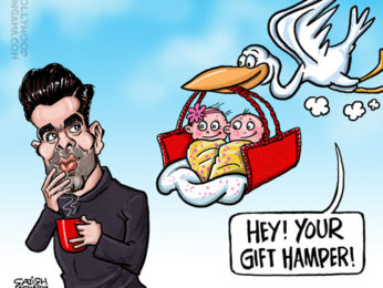 Bollywood Toons: Karan Johar becomes papa!