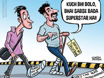 Bollywood Toons: Shahrukh’s car accidentally hits a photographer!