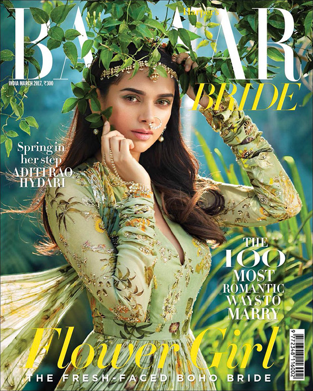 Check out Aditi Rao Hydari is spring-ready on the cover of Harper's Bazaar Bride