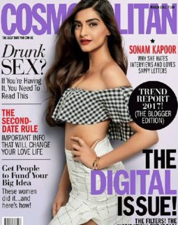 Sonam Kapoor On The Cover Of Cosmopolitan