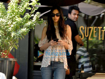 Diana Penty snapped post lunch at Suzette, Bandra