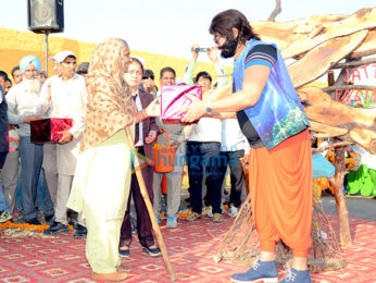 Dr. MSG at the launch of his next film 'Jattu Engineer'