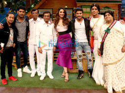 Film maker Abbas Burmawalla, Mustan Burmawalla and the cast of his film ‘Machine’ at ‘The Kapil Sharma Show’