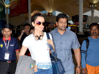 Kangna Ranaut snapped at the airport