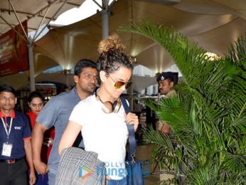 Kangna Ranaut snapped at the airport