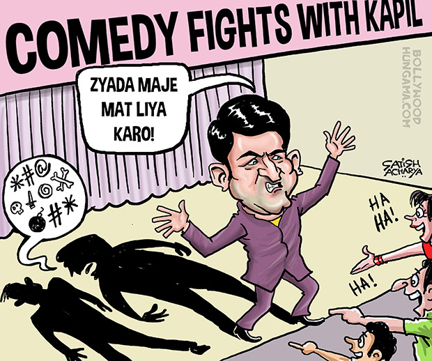 Bollywood Toons: Kapil Sharma abuses Sunil Grover! - Bollywood Hungama